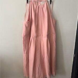 Weddington Way Light Pink Halter Cocktail Dress – Size 30 Plus Size and pockets